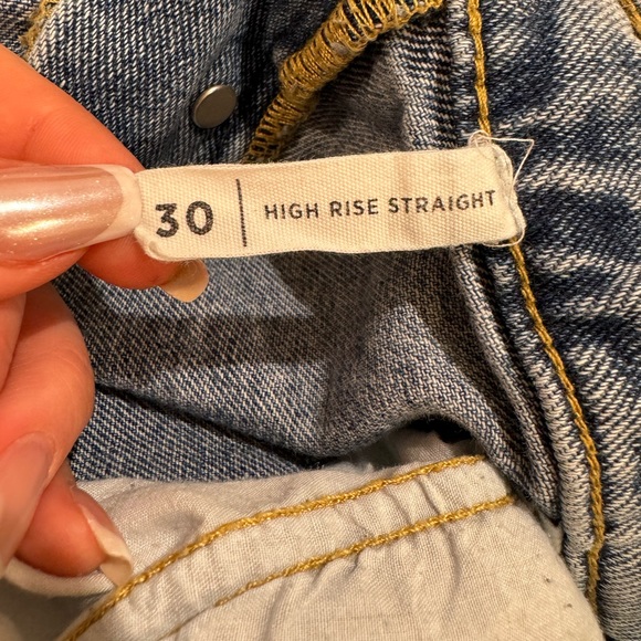 PacSun High Rise Straight Ripped Jeans - Picture 3 of 5